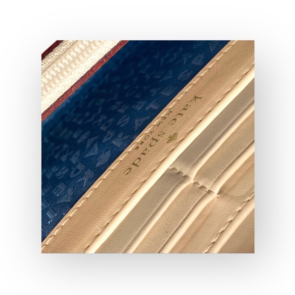 kate spade Neda Grey Street Continental Zip Around Wallet Card Slots Slate - Picture 8 of 16